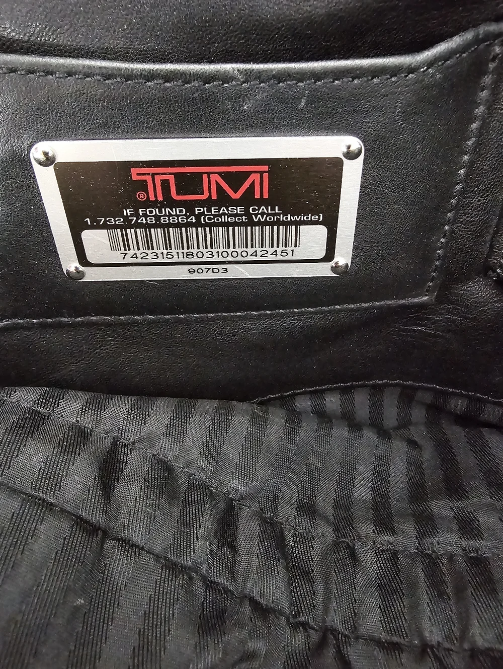 Tumi Alpha 907D3 Slim Portfolio Briefcase Vintage Sleek Black Napa Leather